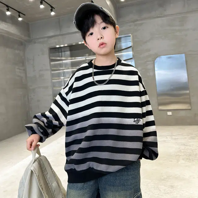 浪莎卫衣 时尚舒适亲肤百搭潮酷韩版 黑色 儿童款