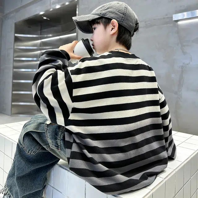 浪莎卫衣 时尚舒适亲肤百搭潮酷韩版 黑色 儿童款