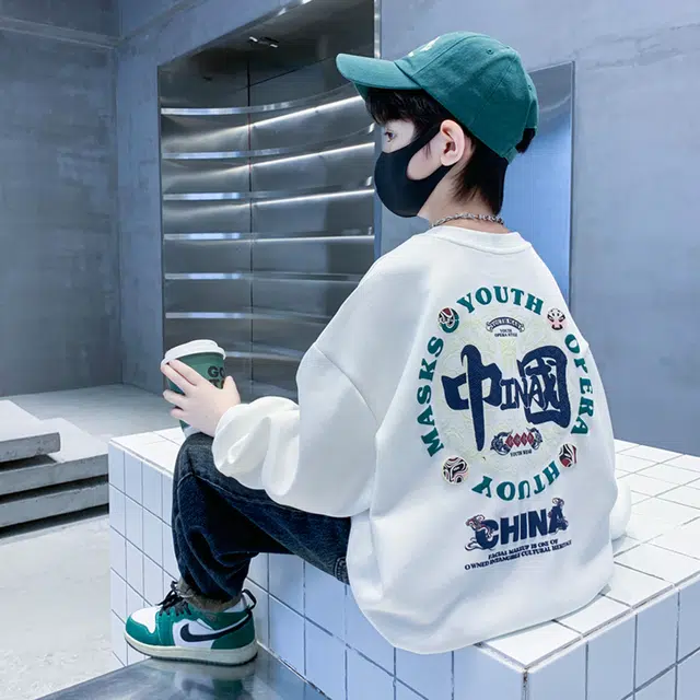 浪莎卫衣 舒适休闲纯色百搭洋气 儿童款