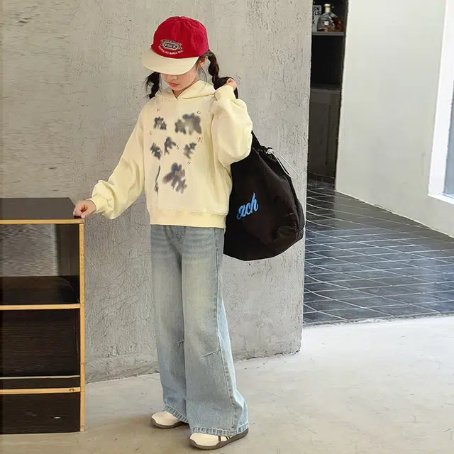 浪莎卫衣 连帽舒适亲肤透气百搭 米色 儿童款