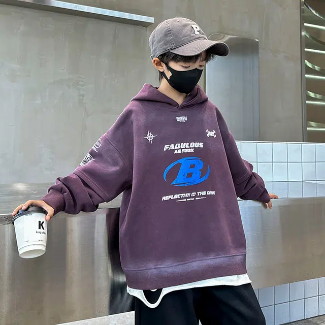 浪莎卫衣 连帽亲肤舒适百搭 儿童款