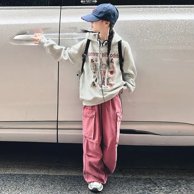 浪莎卫衣 连帽亲肤透气舒适 灰色 儿童款