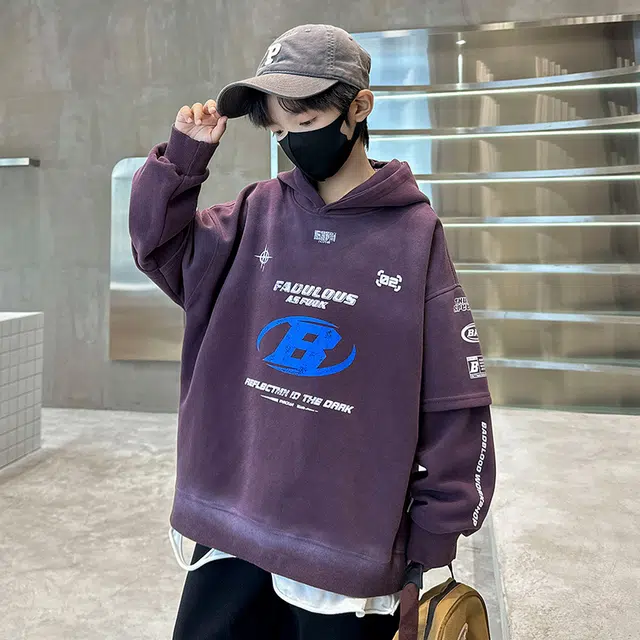 浪莎卫衣 连帽亲肤舒适百搭 儿童款