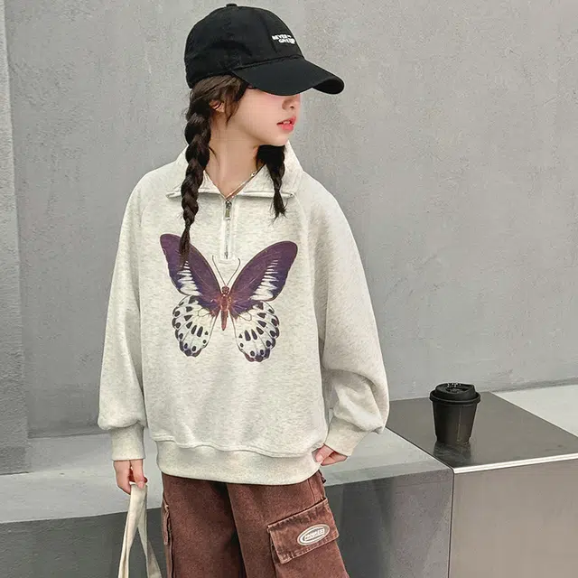 浪莎卫衣 舒适亲肤百搭 白色 儿童款