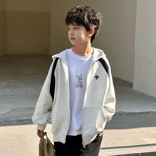 浪莎休闲夹克 春秋 时尚拼色连帽外套 青少年