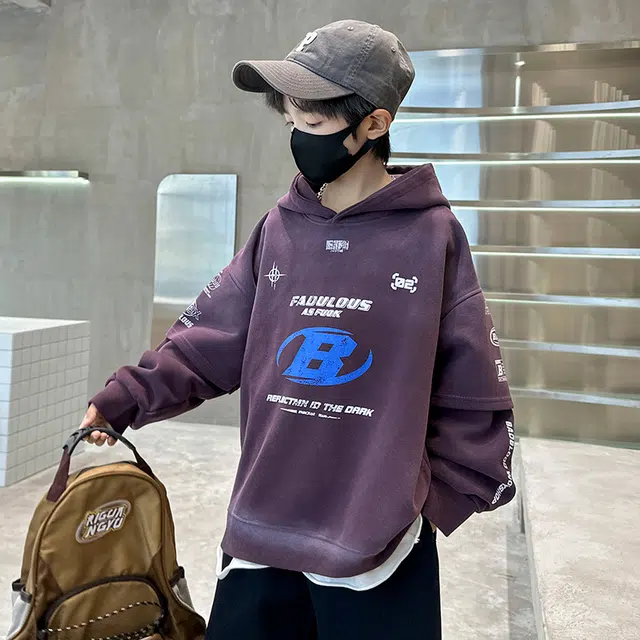 浪莎卫衣 连帽亲肤舒适百搭 儿童款