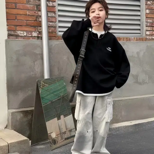 浪莎卫衣 休闲亲肤舒适百搭 黑色 儿童款