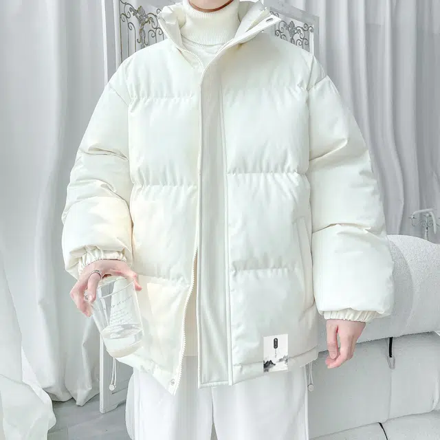 布客行 【美式复古面包服立领纯色】日常通勤无性别主义宽松休闲穿搭多巴胺舒适亲肤柔软配色防风保暖街头风户外长袖棉服 男女同款