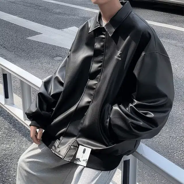 【痞帅个性皮质休拉链外套】布客行 摩登赛博朋克不羁狂野硬朗摇滚叛逆显瘦高级感亲肤柔软顺滑细腻日常出行服短款上衣夹克 男女同款