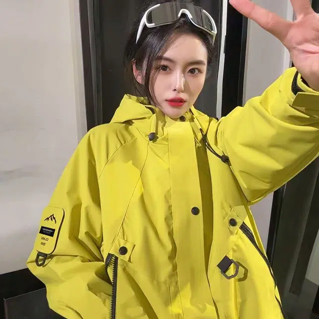 布客行 多巴胺登山徒步骑行三防三合一可内胆银狐绒美式复古连帽开衫防风防泼水多功能山系户外运动城市机能风休闲百搭外套夹克 男女同款