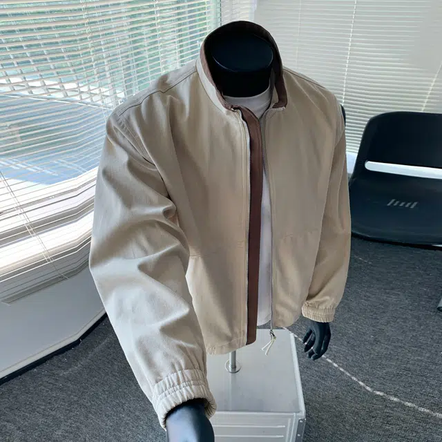 【水洗棉外套裤子一套】布客行 假两件翻领美式复古高街上衣夹克直筒做旧微喇基础款松紧腰抽绳纯色牛仔裤休闲运动套装 男女同款