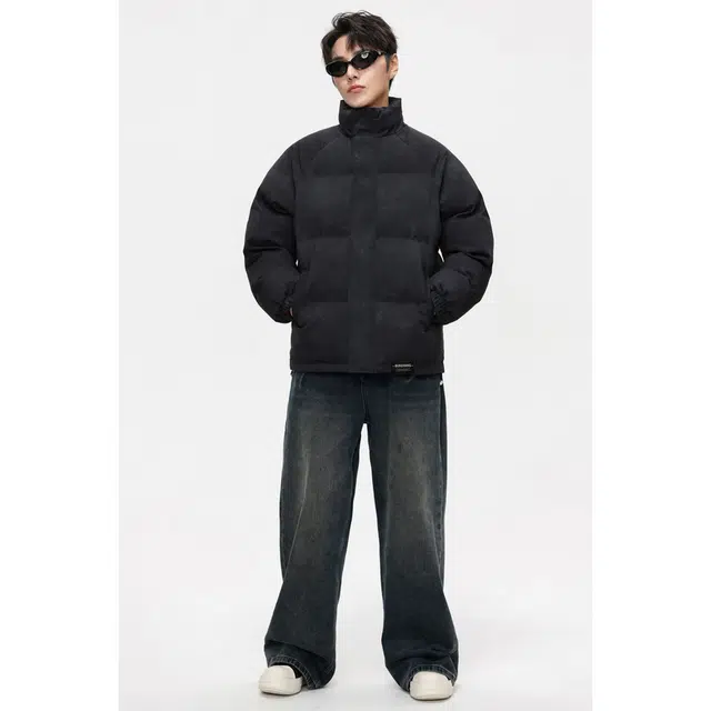 【扎染脏脏面包服】布客行 美式复古立领宽松休闲百搭高级感时尚街头基础通勤加厚保暖防泼水防污做旧废土风无性别主义冬季棉服 男女同款