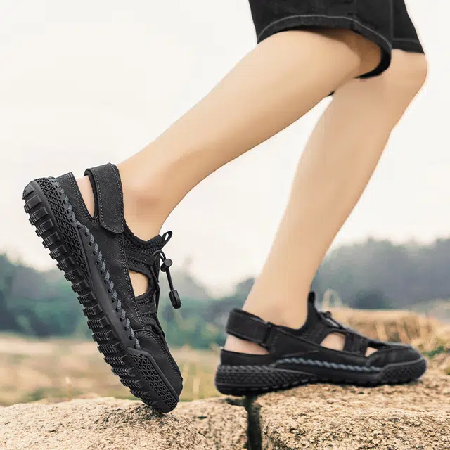 舒适软底复古百搭户外潮流 防滑透气速干耐磨减震 溯溪鞋 男款