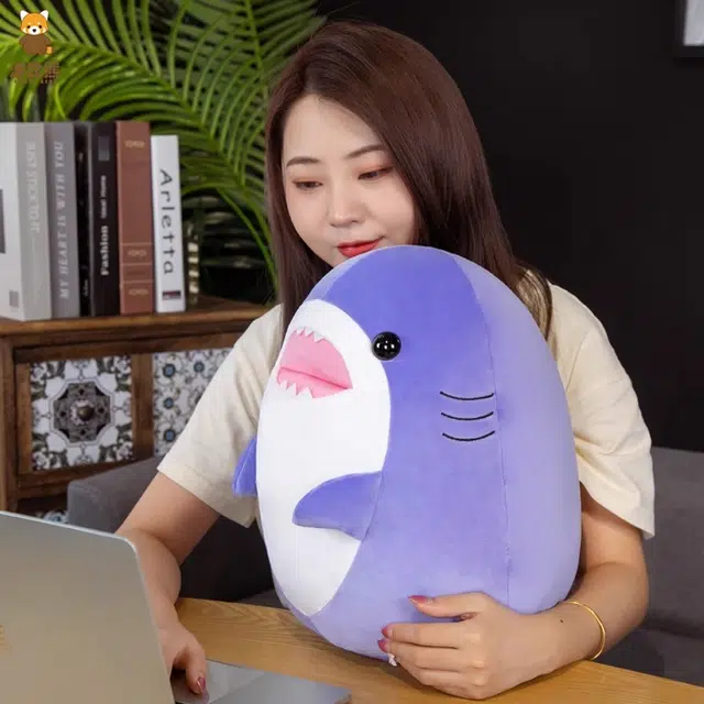 波比熊 坐姿羽绒棉 鲸鲨海洋动物 鱼 玩偶 毛绒公仔
