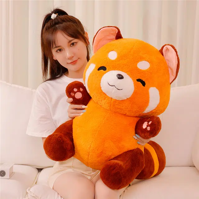 波比熊 浣熊 可爱卡通小熊猫 玩偶 毛绒公仔