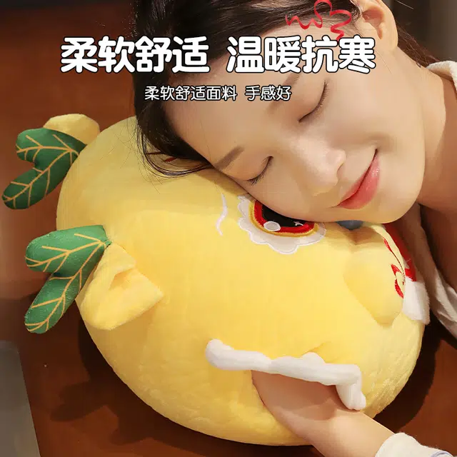 波比熊 卡通龙龙三合一抱枕毯 玩偶 毛绒公仔