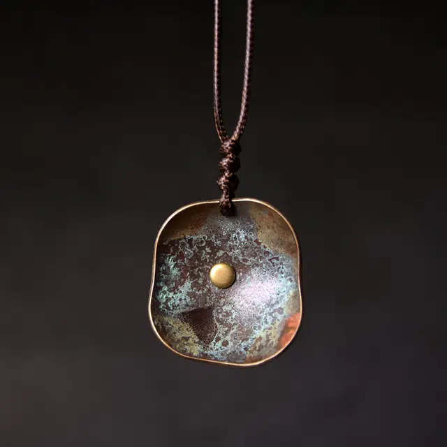 【福星高照交旺运】 睦珦 时来好运 轻奢小众高级感彰显个性品味 潮流复古文艺范十足 #好运 黄铜 吊坠 男女同款情侣款