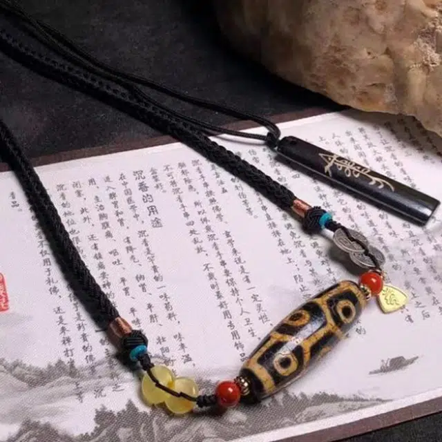 睦珦 偶遇佳侣 新中式国潮藏式民族风 招财转运路路通 #好运 玛瑙 项链 男女同款情侣款