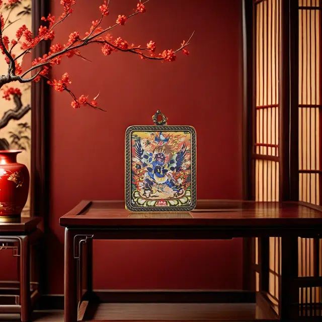 【财源滚滚都有路】 睦珦 锦上添花 佳偶天成 唐卡诸事顺利 福禄吉祥小众#好运 合金 项链 男女同款情侣款