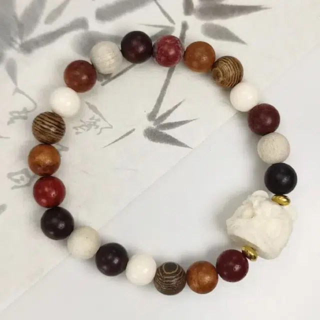 【已过香祝福】 睦珦 福禄吉祥 新中式多宝转运珠  精致工艺雕刻念珠 纳福文艺醒狮手工手持手饰#好运 檀木 手串 男女同款情侣款
