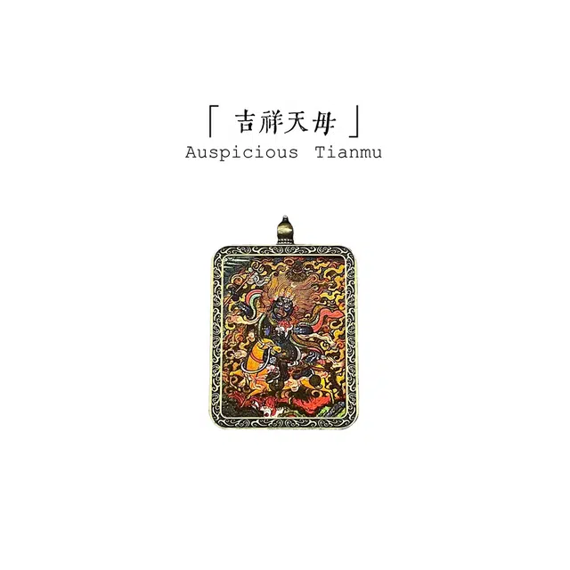 睦珦 锦上添花 佳偶天成 唐卡诸事顺利 福禄吉祥小众事业运爆棚#好运 合金 项链 男女同款情侣款