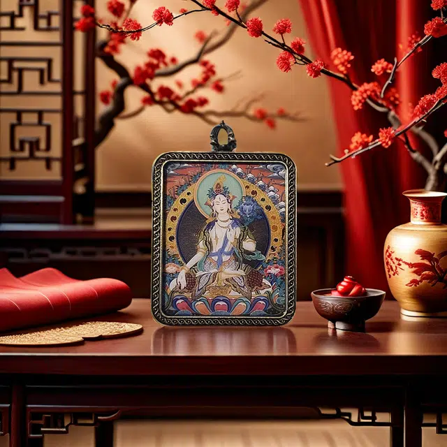【五路财神来敲门】 睦珦 时来运转 万事顺利年年红唐卡诸事顺利 福禄吉祥小众#好运 合金 项链 男女同款情侣款