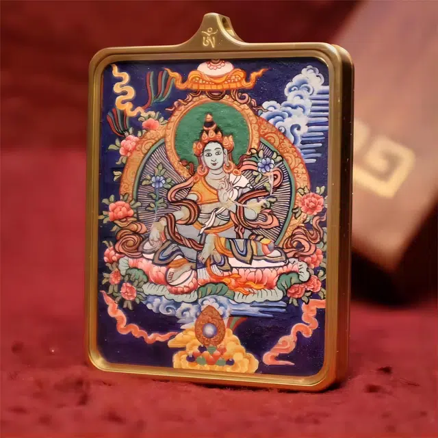 【发财的风吹不停】 睦珦 时来运转 万事顺利年年红唐卡诸事顺利 福禄吉祥小众#好运 合金 项链 男女同款情侣款