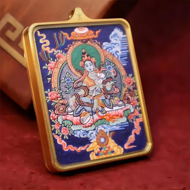 【发财的风吹不停】 睦珦 时来运转 万事顺利年年红唐卡诸事顺利 福禄吉祥小众#好运 合金 项链 男女同款情侣款