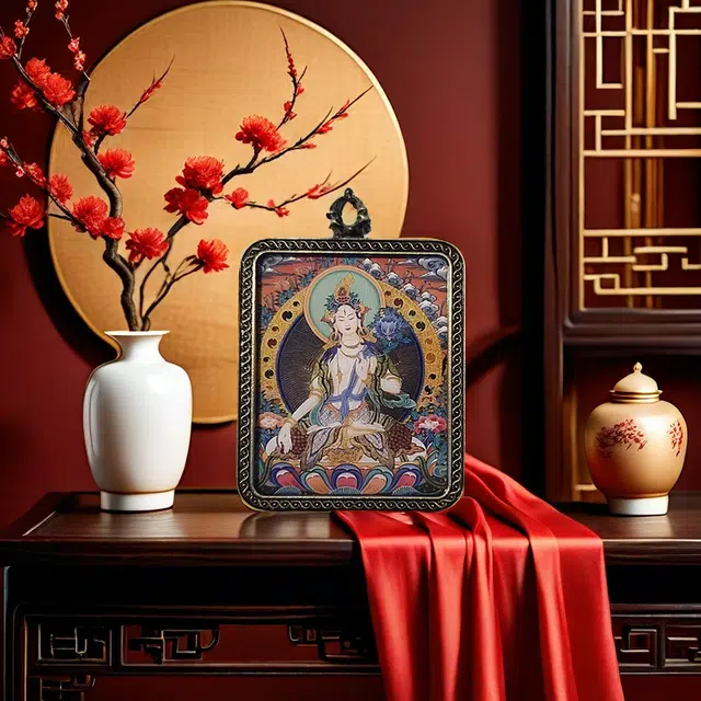 【五路财神来敲门】 睦珦 时来运转 万事顺利年年红唐卡诸事顺利 福禄吉祥小众#好运 合金 项链 男女同款情侣款
