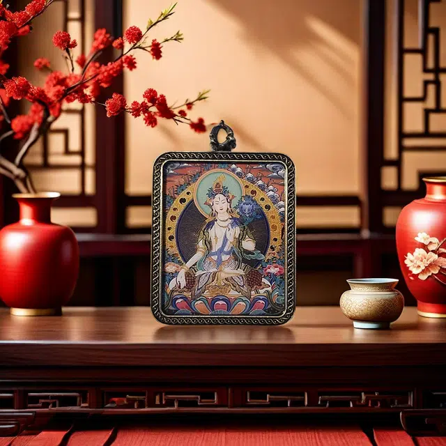 【五路财神来敲门】 睦珦 时来运转 万事顺利年年红唐卡诸事顺利 福禄吉祥小众#好运 合金 项链 男女同款情侣款