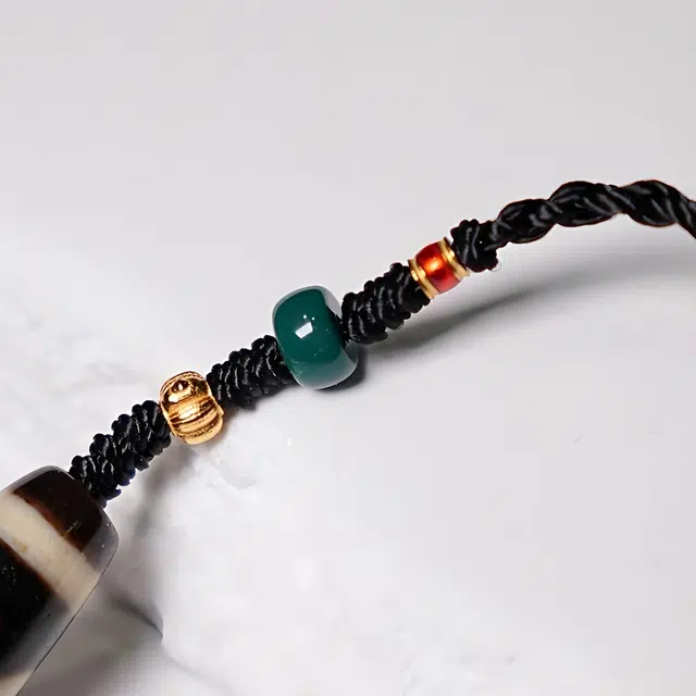 【福星高照交旺运】 睦珦 吉祥天珠 天珠新中式 复古手工编制吉祥 彰显个性品味 百年好合 #好运 玛瑙 项链 男女同款情侣款