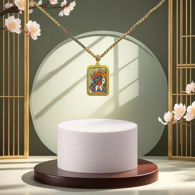 睦珦 时来运转 前世今生仙万事顺利年年红诸事顺利 福禄吉祥小众#好运 合金 项链 男女同款情侣款