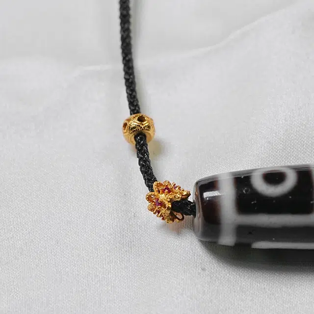 【财如潮水滚滚来】 睦珦 顺风顺水人财旺 财转运 藏式四眼天珠 吉祥平安 百搭佛系 事业运#好运 玛瑙 项链 男女同款情侣款