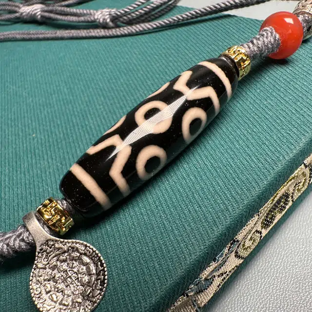 【招财进宝运气好】 睦珦 高薪长伴 事业有成 天珠编织 新中式国潮藏式民族风 本命年转运 小众#好运 玛瑙 项链 男女同款情侣款