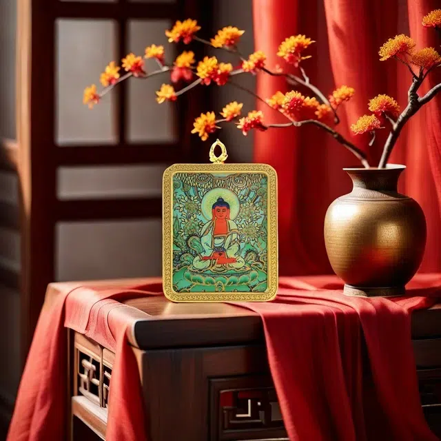 【招财进宝运气好】 睦珦 锦上添花 八大守护神唐卡诸事顺利平安喜乐 八方来财福禄吉祥小众#好运 合金 项链 男女同款情侣款