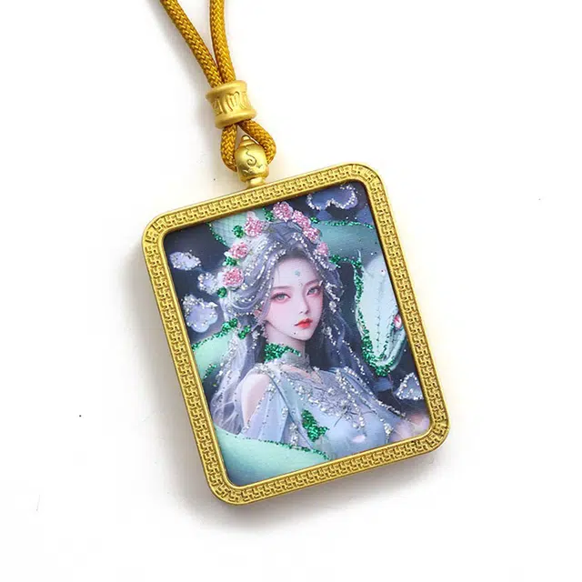 【福星高照交旺运】 睦珦 时来运转 守护神常蟒唐卡万事顺利年年红 诸事顺利 福禄吉祥小众#好运 合金 项链 男女同款情侣款