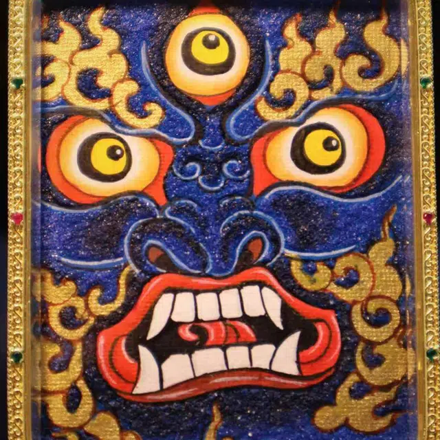 睦珦 福星高照 锦上添花 佳偶天成  六臂玛哈嘎拉 诸事顺利 福禄吉祥 合金 项链 男女同款情侣款