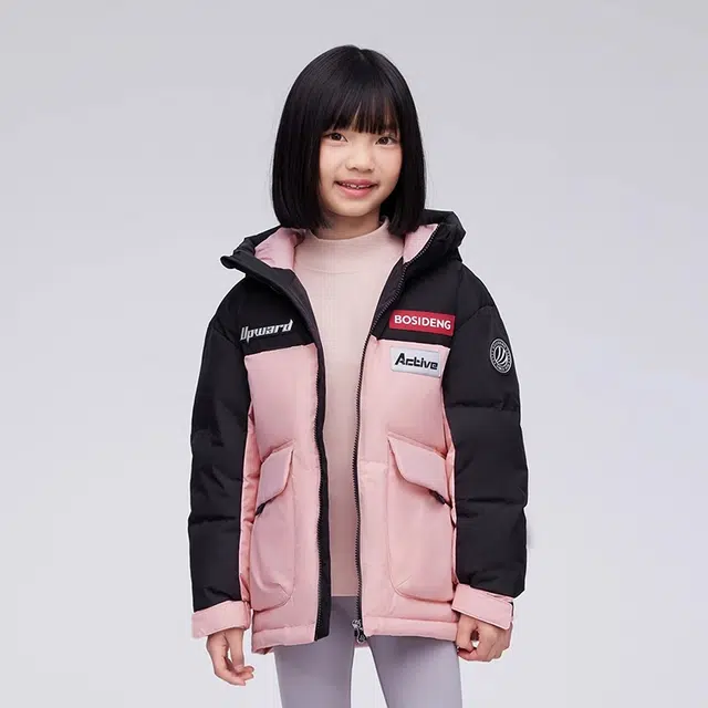 波司登羽绒服 洋气时尚保暖宽松百搭拼色 青少年
