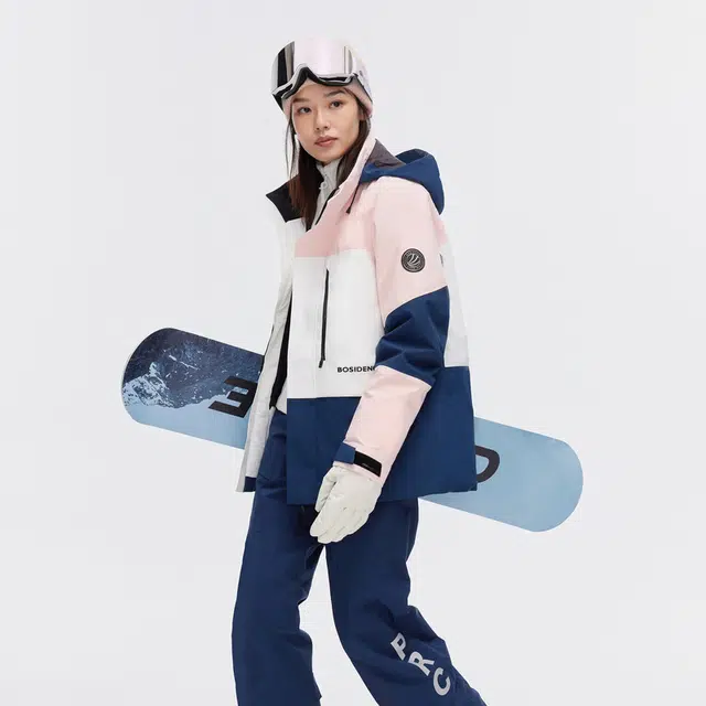 波司登 运动户外滑雪防风防水透气撞色连帽羽绒服 男女同款