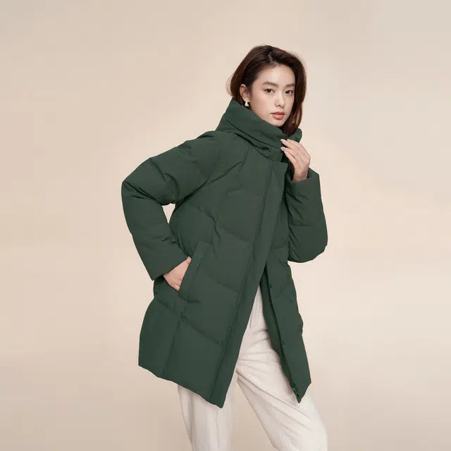 波司登 中长经典休闲连帽厚款羽绒服 女款
