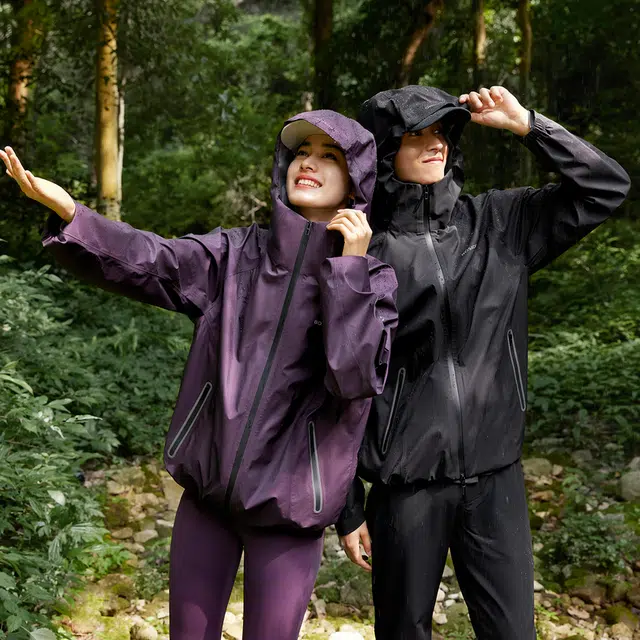 波司登 纯色机能单层软壳双头拉链防风防雨透气户外徒步露营登山服功能夹克外套 男女同款