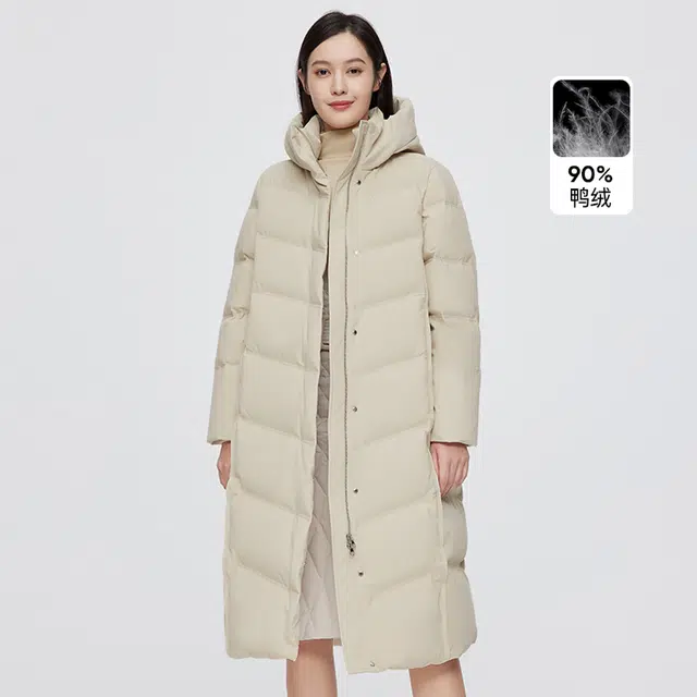 波司登 高端正品纯色常规长袖通勤羽绒服 女款