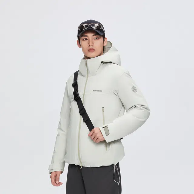 波司登 时尚休闲连帽长袖羽绒服 男款