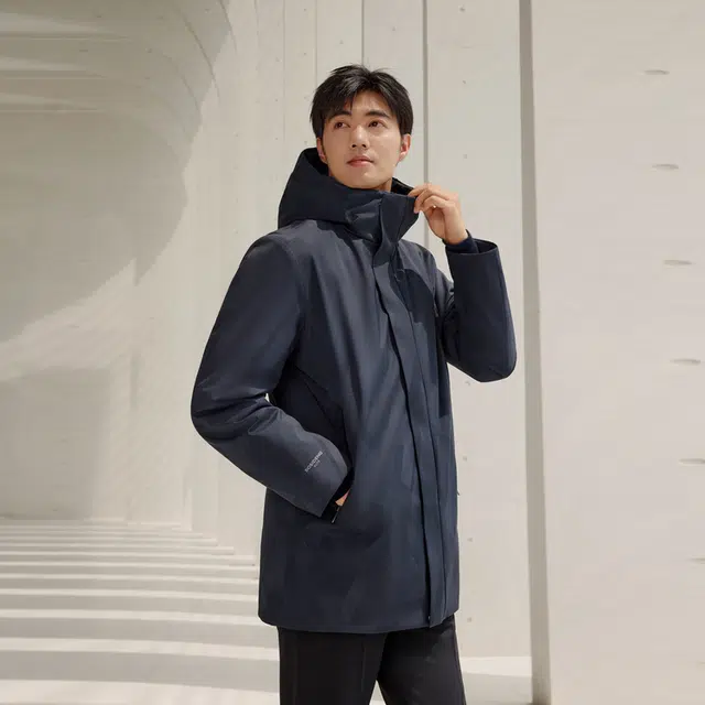 波司登 都市通勤系列 时尚都市连帽羽绒服 男款