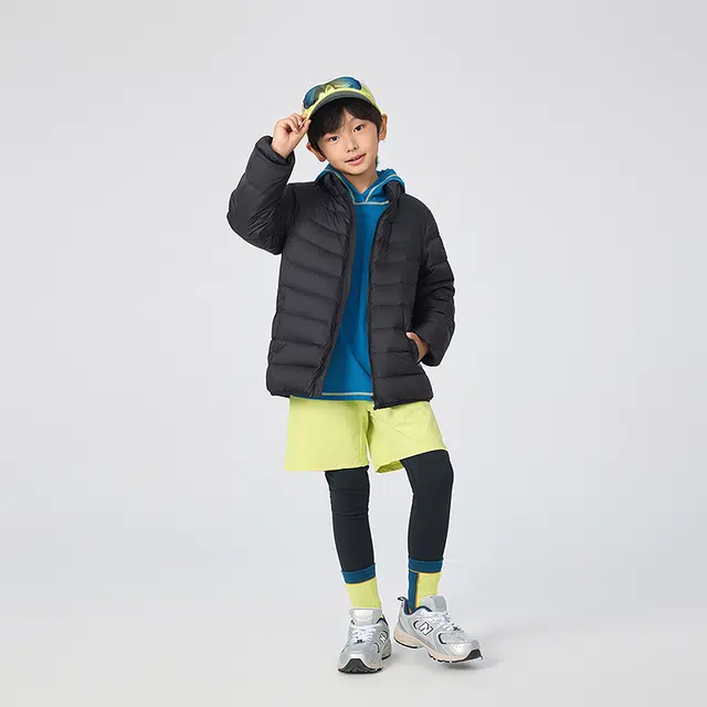 波司登羽绒服 纯色时尚立领拉链舒适长袖 中小童