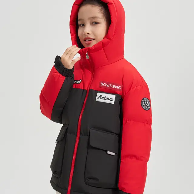 波司登羽绒服 洋气时尚保暖宽松百搭拼色 青少年