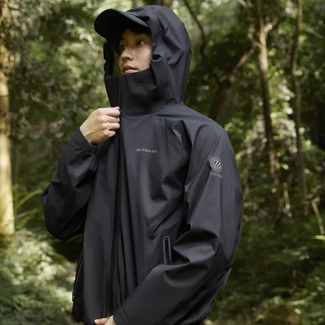 波司登 纯色机能单层软壳双头拉链防风防雨透气户外徒步露营登山服功能夹克外套 男女同款