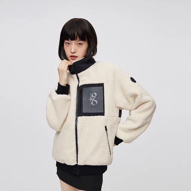 波司登 纯色色块宽松立领长袖羽绒服 女款
