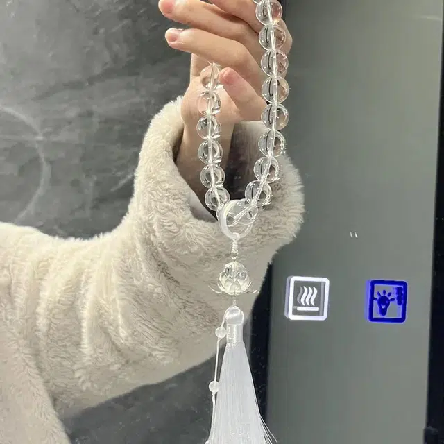 豫银 古韵雅致 • 流苏风铃款 猫眼石 汉服佘太翠配饰玉石手串 男女同款情侣款