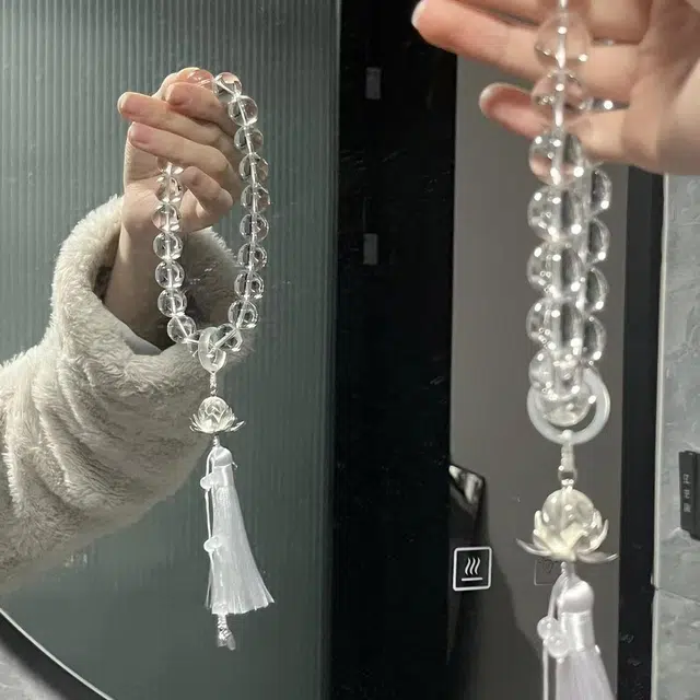 豫银 古韵雅致 • 流苏风铃款 猫眼石 汉服佘太翠配饰玉石手串 男女同款情侣款